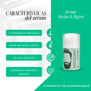 Caracteristicas Serum Barba y Bigote NOVOCRIN